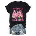 thumbnail image 1 of Weikingp T Shirts For Women Clearance,Christmas Shirts For Women Merry And Christmas Shirt Xmas Tree Graphic Holiday T Shirt Tops Crew Neck Womens Tops Purple 3Xl, 1 of 3