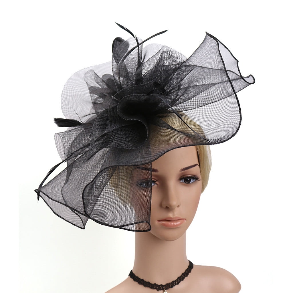 Weikingp Tea Party Accessories for Women Hat with Veil  display picture 3