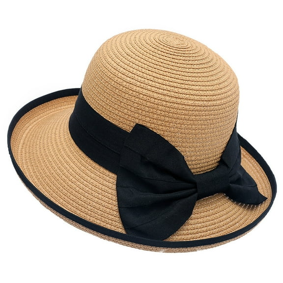 Weikingp Visor Hats for Women Floppy Hat Hat Sun Beach Summer Girls Womens Fashion Outdoor Baseball Caps Wide Brim Hats for Women Brown One Size Clearance！