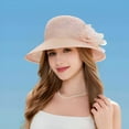 thumbnail image 1 of Weikingp Visor Hats for Women Beach Hat Women‘s Female and Small Holiday Spring Summer Foldable Hat Wide Brim Hats for Women Pink One Size Clearance！, 1 of 4