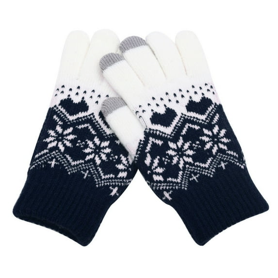 Weikingp Warm Gloves Winter Gloves for Women Cold Weather,Warm Thermal Gloves for Running (Clearance) Green knitting