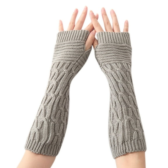 Weikingp Warm Gloves Winter Gloves for Women Warm Glove Windproof Elastic Texting Black Gloves Thermal Gloves (Clearance) Grey Acrylic