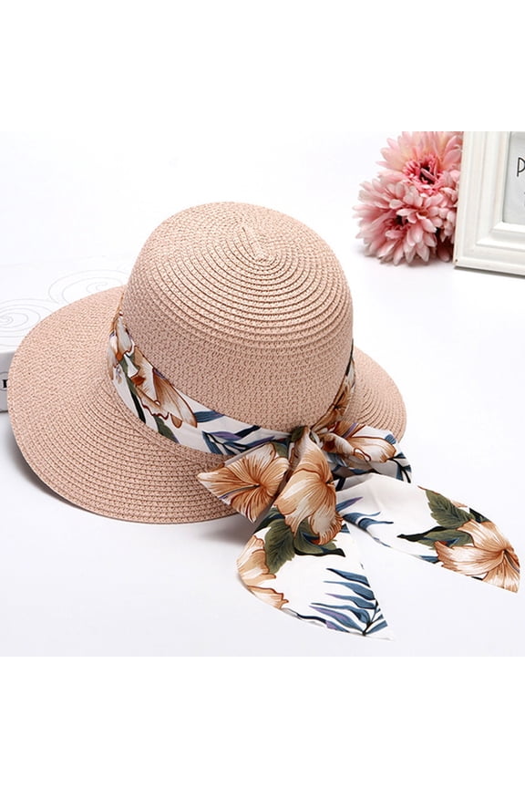 Wide Brim Hats for Women Sun Visor Hat Women Summer Wide Hat Beach Foldable Sun Hats Floppy Roll Up Sun Cap 50+ Caps Summer Hats for Women Multi-color One Size Clearance！