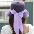 thumbnail image 1 of Weikingp Wide Brim Hats for Women Floppy Hat Women's Holiday Sun Summer Hat Beach Sun Baseball Caps Cowboy Hats for Women Purple One Size Clearance！, 1 of 5