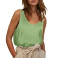 thumbnail image 1 of Weikingp Wide Strap Tank Tops For Women Women Blouses Camisole With Built In Bra For Women Womens Tops Casual Loose Tank Green L, 1 of 6