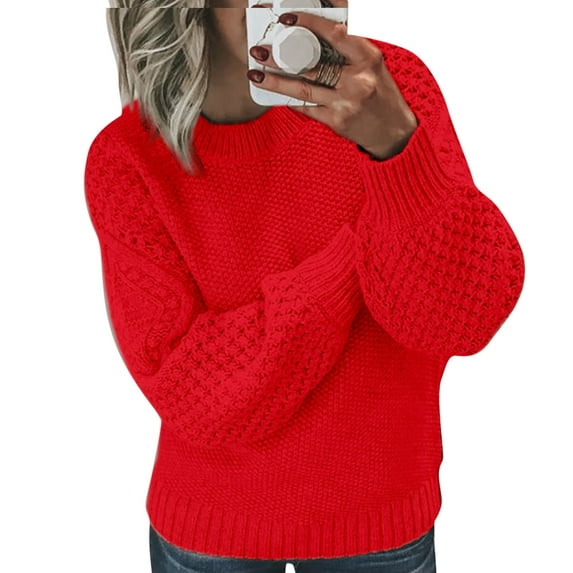 Weikingp Women Hoodie Sweatshirt for Women Women's Sweaters Fashion Sweatshirt Sweatshirt Women Red S