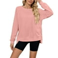 thumbnail image 1 of Weikingp Women Sweatshirt Ladies Sweatshirts Fashion Sweatshirt Cute Clothes for Women Cozy Clothes Pink M, 1 of 9