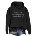 thumbnail image 1 of GZWYHT Women's I'M Cold Graphic Hoodie Oversized Sweatshirt Plain Crewneck Sweatshirts Mother Hoodie Funny Winter Shirts Loose Casual Long Sleeve Pullover Fall Winter Tops Black XL, 1 of 4