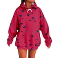 thumbnail image 1 of Weikingp Women's Fashion Hoodies & Sweatshirts Light Weight Hoodies for Women Graphic Hoodies Tan Hoodie Women Sweatshirts for Women Trendy Red S, 1 of 5