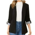 thumbnail image 1 of Weikingp Womens Blazer, Women'S Solid Colour Lapel Pocket Suit Jacket Blazers for Women Business Casual Blazers for Women Black Xl, 1 of 8