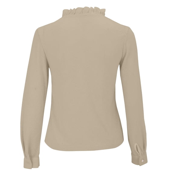 Weikingp Wrinkle Free Button Down Shirts Long Sleeve Button Up Shirts For Women Fitted Button Down Shirts For Women Button Down Shirts For Women Long Sleeve Shirts For Women Brown L