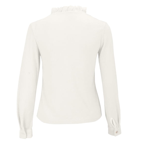 Weikingp Wrinkle Free Button Down Shirts Long Sleeve Button Up Shirts For Women Fitted Button Down Shirts For Women Button Down Shirts For Women Long Sleeve Shirts For Women White 3XL