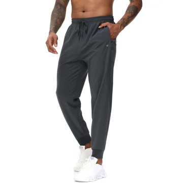 Weilanxin Men's Athletic Running Pants Lightweight Waterproof Workout Joggers Quick Dry Gym Sweatpants Active Sports Track Training