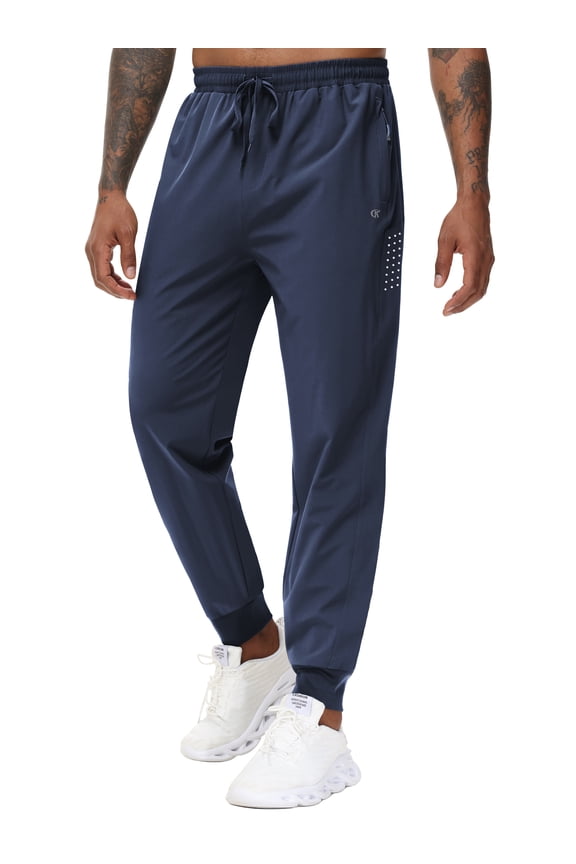 Men's Sweatpants Athletic Running Pants Lightweight Waterproof Workout Joggers Quick Dry Gym Active Sports Track Training