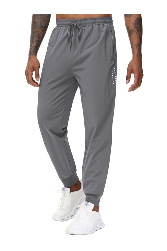 Men's Sweatpants Athletic Running Pants Lightweight Waterproof Workout Joggers Quick Dry Gym Active Sports Track Training