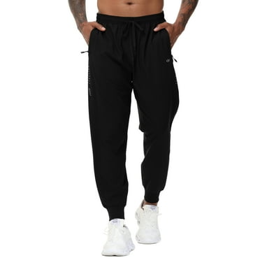 Weilanxin Men's Athletic Running Pants Lightweight Waterproof Workout Joggers Quick Dry Gym Sweatpants Active Sports Track Training