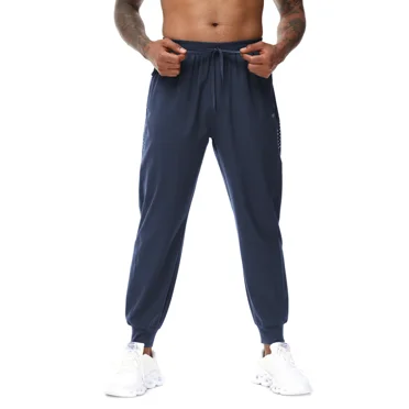Weilanxin Men's Athletic Running Pants Lightweight Waterproof Workout Joggers Quick Dry Gym Sweatpants Active Sports Track Training