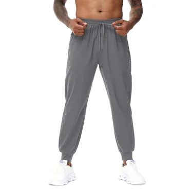 Weilanxin Men's Athletic Running Pants Lightweight Waterproof Workout Joggers Quick Dry Gym Sweatpants Active Sports Track Training