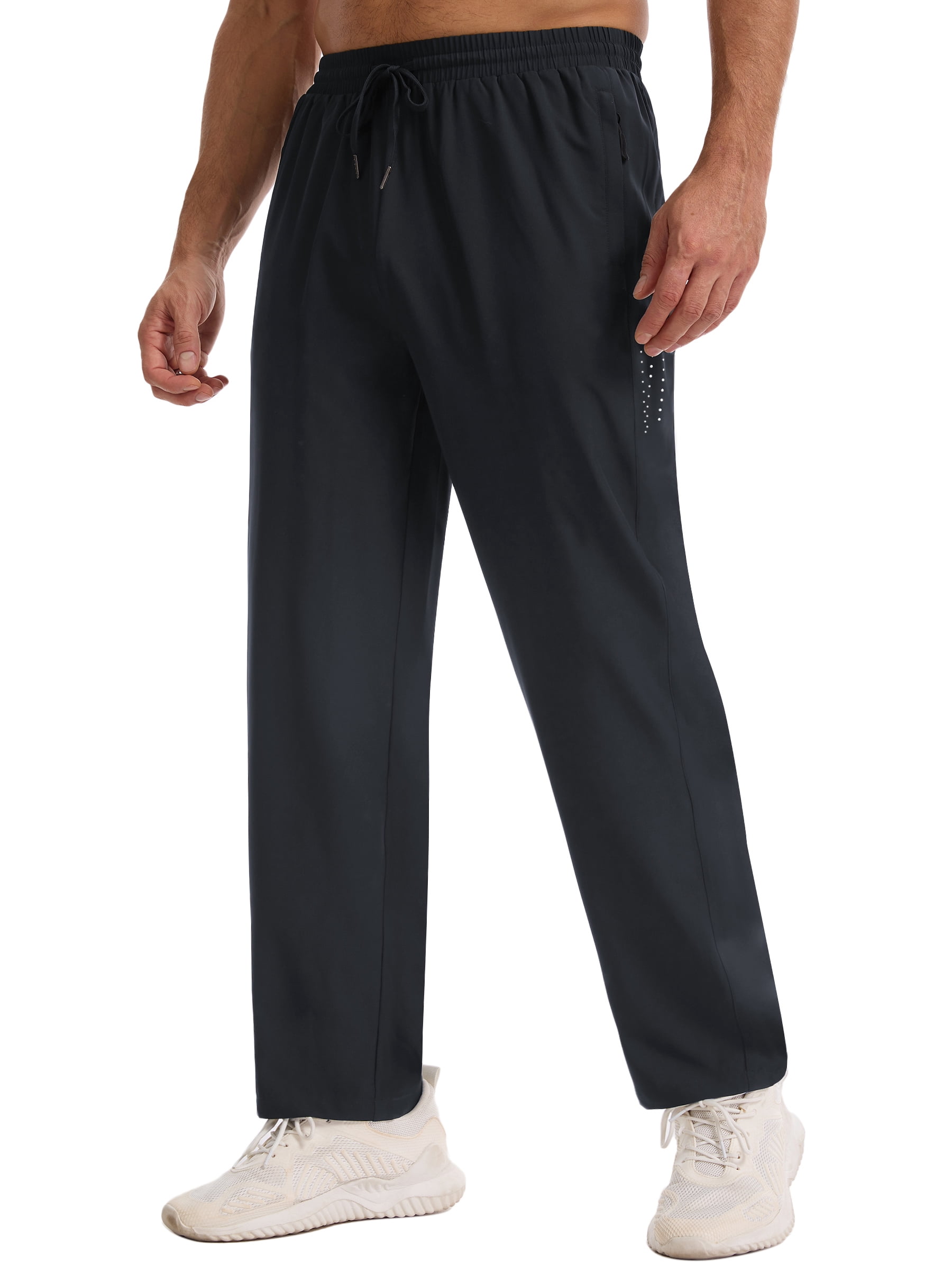 WEILANXIN Store Weilanxin Men's Lightweight Sweatpants with Zipper Pockets Cool-Touch Athletic Pants for Men Gym Pants for Workout,Jogging,Running