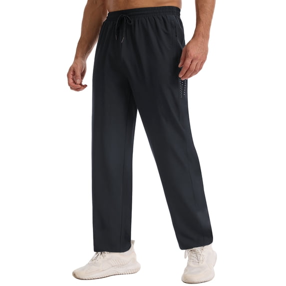 Weilanxin Men's Lightweight Sweatpants with Zipper Pockets Cool-Touch Athletic Pants for Men Gym Pants for Workout,Jogging,Running