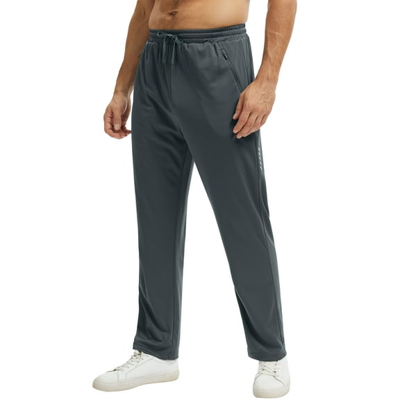 Weilanxin Men's Mesh Lightweight Sweatpants with Zipper Pockets Athletic Pants for Men Gym Pants for Workout,Jogging,Running