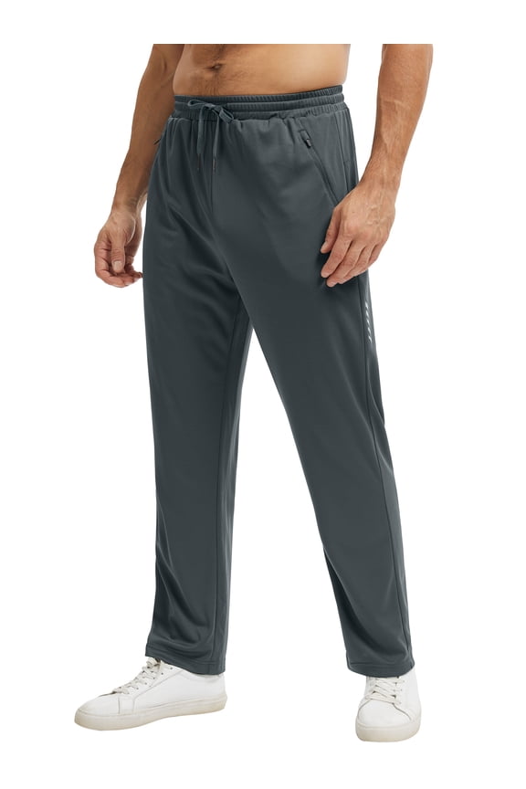 Men's Mesh Lightweight Sweatpants with Zipper Pockets Athletic Pants for Men Gym Pants for Workout,Jogging,Running
