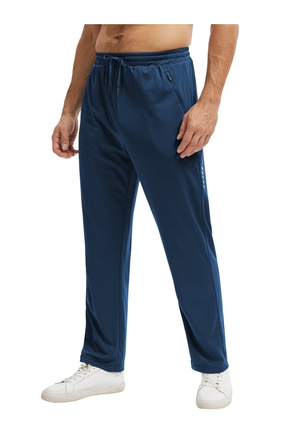 Men's Mesh Lightweight Sweatpants with Zipper Pockets Athletic Pants for Men Gym Pants for Workout,Jogging,Running