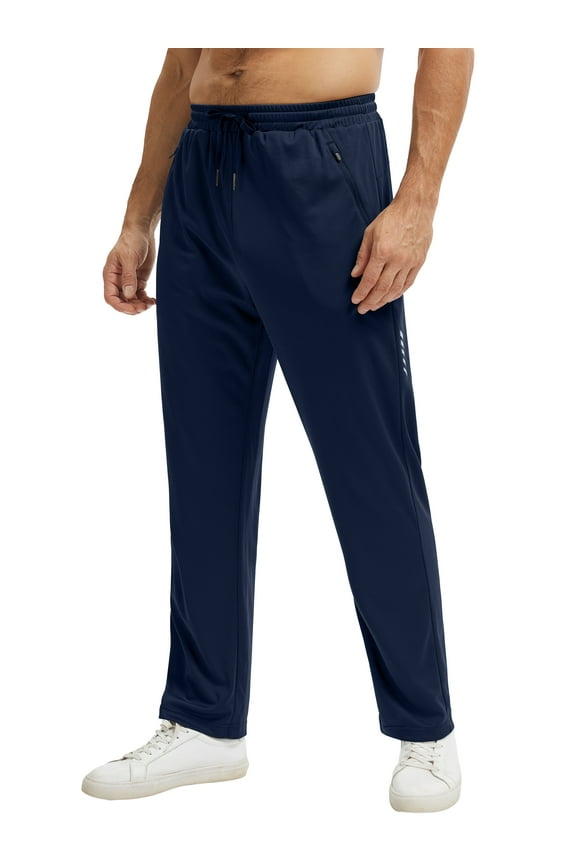 Men's Mesh Lightweight Sweatpants with Zipper Pockets Athletic Pants for Men Gym Pants for Workout,Jogging,Running