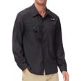 thumbnail image 1 of Weilanxin Men's Sun Protection Fishing Shirts Long Sleeve Travel Work Shirts for Men UPF50+ Button Down Shirts with Zipper Pockets Black L, 1 of 7