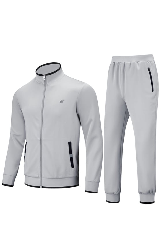 Men's Tracksuits Sweatsuits for Men Set Track Suits 2 Piece Casual Athletic Jogging Warm Up Full Zip Sweat Suits Darkgrey XL