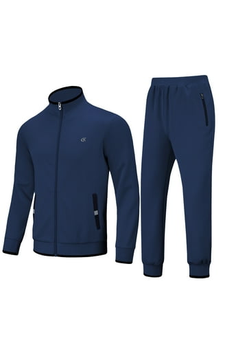 Men Tracksuit Set Mens Sweatsuits Piece Casual Athletic Long - Main Image