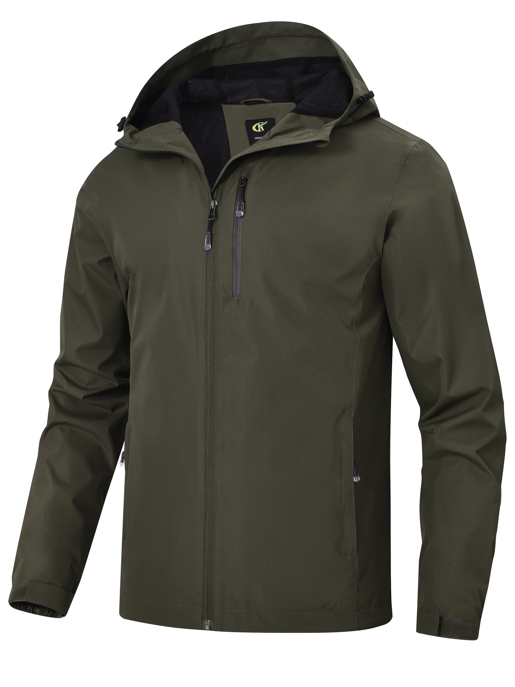 Men's Lightweight Rain Jacket | Waterproof Windbreaker Casual Coat, Sizes S-3XL
