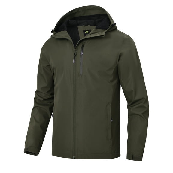 Weilanxin Men's Lightweight Jacket Hood Packable Raincoats Waterproof Rain Windbreaker for Outdoor Hiking Cycling Running