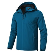 Weilanxin Men's Lightweight Jacket Hood Packable Raincoats Waterproof Rain Windbreaker for Outdoor Hiking Cycling Running