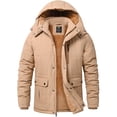 thumbnail image 1 of Weilanxin Men's Winter Jacket with Hood Fleece Lined Water Repellent Windproof Thicken Parka Winter Coat for Skiing Hiking Work, 1 of 11
