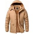 thumbnail image 1 of Weilanxin Men's Winter Jacket with Hood Fleece Lined Water Repellent Windproof Thicken Parka Winter Coat for Skiing Hiking Work, 1 of 11