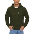 thumbnail image 1 of Weilanxin Mens Hooded Sweatshirt Casual Long Sleeve Drawstring Waffle Knit Pullover Hoodies Armygreen L, 1 of 8