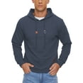 thumbnail image 1 of Weilanxin Mens Hooded Sweatshirt Casual Long Sleeve Drawstring Waffle Knit Pullover Hoodies Dustyblue XL, 1 of 8