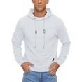 thumbnail image 1 of Weilanxin Mens Hooded Sweatshirt Casual Long Sleeve Drawstring Waffle Knit Pullover Hoodies White L, 1 of 8