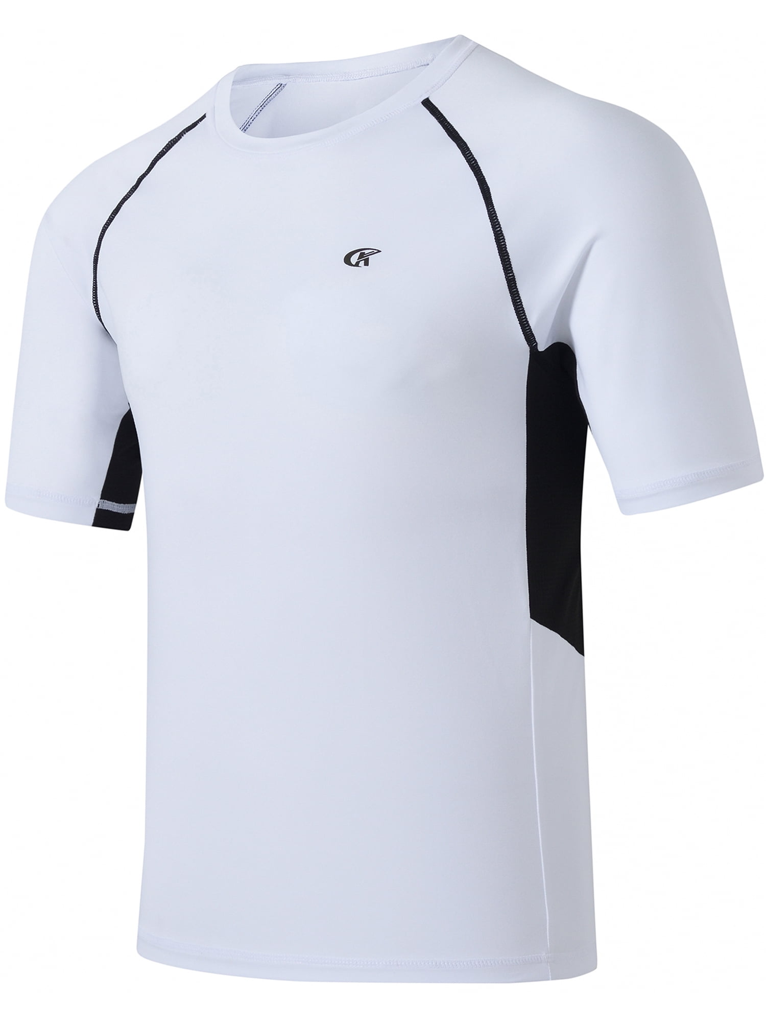 AOBUTE Herren Schwimmshirt Kurzärmlig – UPF 50+, Schnell Trocknend, Aus Polyester/Elastan, Farbverlauf