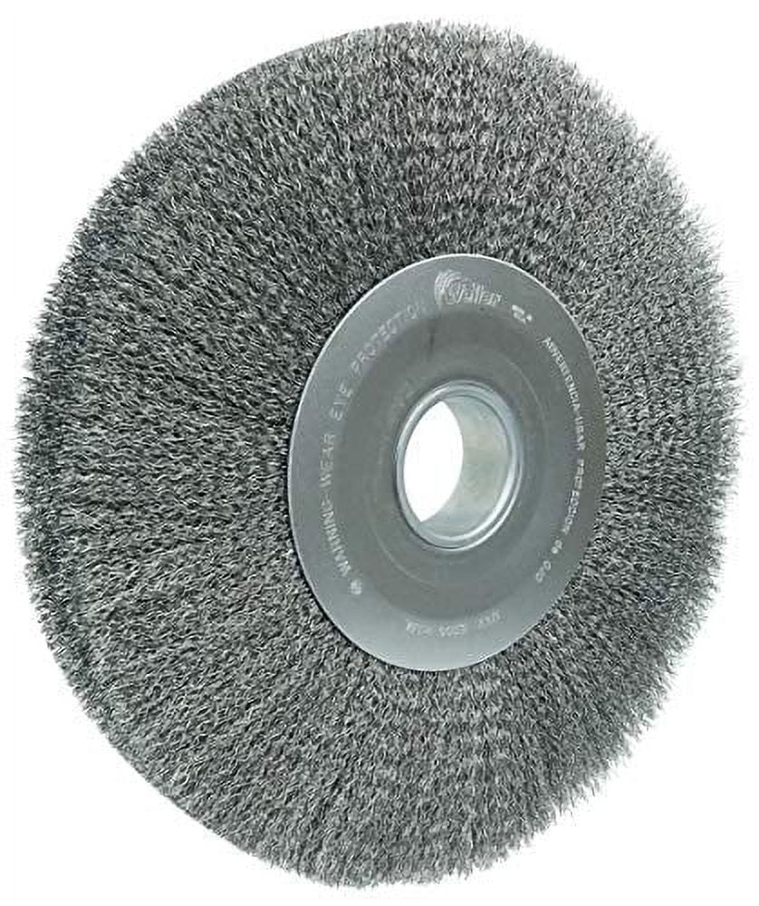 Weiler 03220 12" Wide Face Crimped Wire Wheel, .0118" Steel Fill, 2