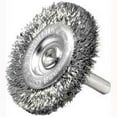 thumbnail image 1 of Weiler 36413 Wire Wheel Brush, 3 in Dia, 1/4 in Arbor/Shank, Steel Bristle, 1 of 2