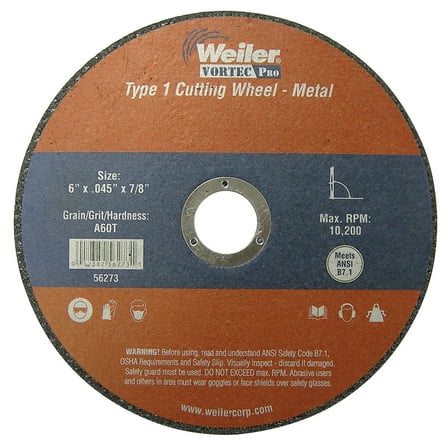 WEILER Vortec Pro Type 1 Thin Cutting Wheels (804-56273)