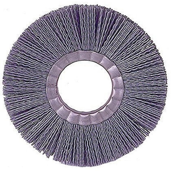 Weiler 8" Nylox Metal Hub Wheel Brush, .022", 320 Grit, 2/Pack (WEI-20630)
