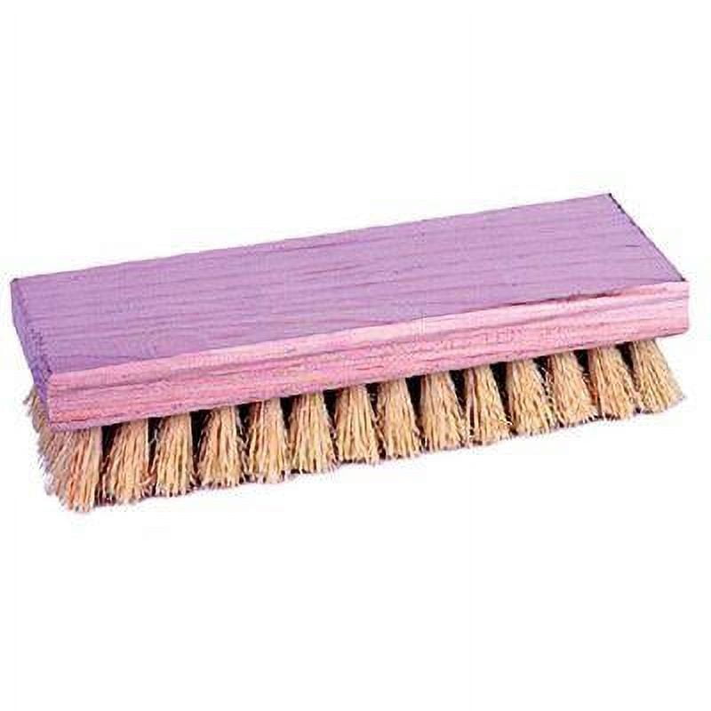Weiler 804-44024 8 in. Square End Scrub Brush, 1-.13 in. White