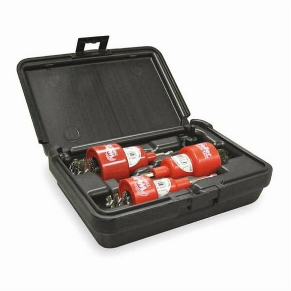 Weiler Spiral Brush Tool Kit, 1 in L Brush, 5 1/4 in L Overall 97936