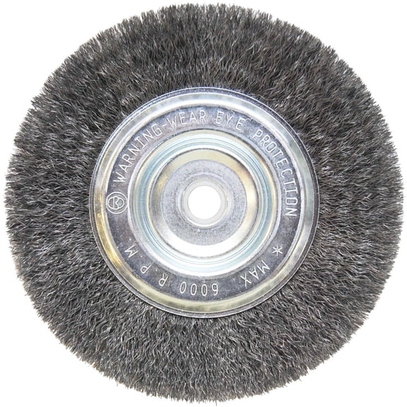 Weiler Brush Vortec Crimped Bench Grinder Wire Wheel - Pack of 6