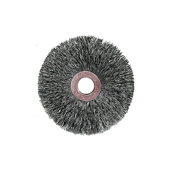 Weiler Wire Wheel Wire Brush, Threaded Arbor, 3" 96135