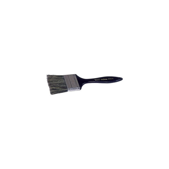 Chip & Oil Brush, 5/16 in Thick, 2 in Wide, Gray China Bristles, Plastic Handle