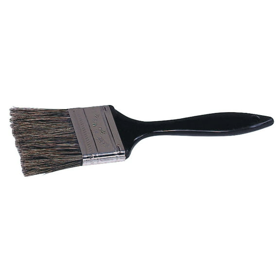 Weiler Chip & Oil Brushes, 3 in Wide, 1 3/4 in Trim, Grey China, Plastic Handle